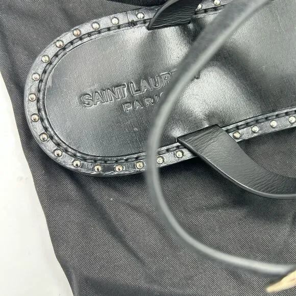 Women's Saint Laurent Ysl, Cassandra sandals size 39.5 made in Italy - Picture 10 of 11